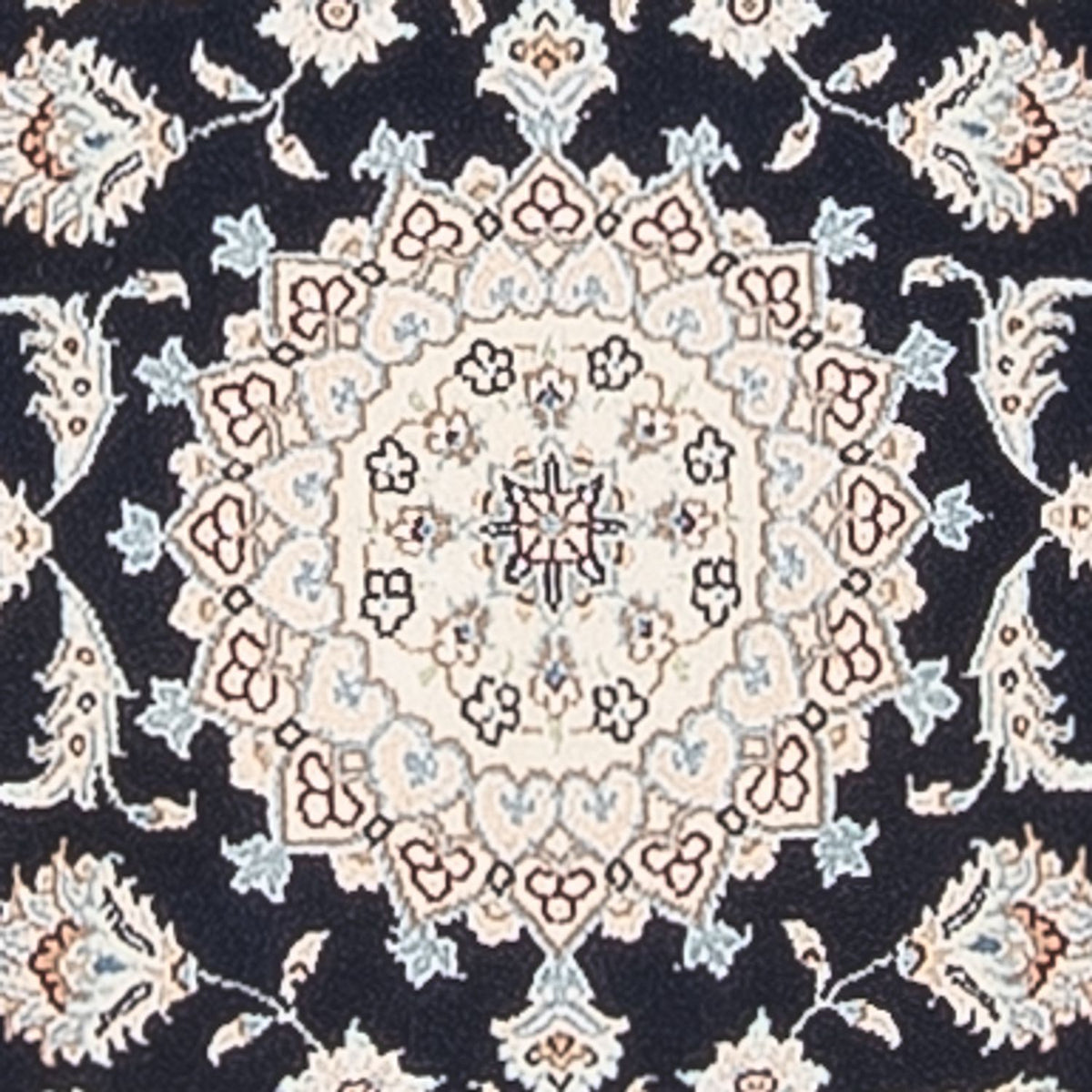 Løber Persisk tæppe - Nain - Premium - 245 x 80 cm - mørkeblå