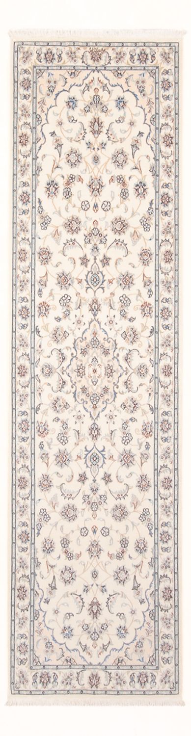 Løber Persisk tæppe - Nain - Premium - 258 x 79 cm - creme