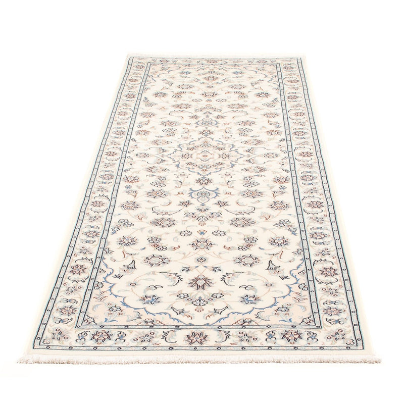 Løber Persisk tæppe - Nain - Premium - 258 x 79 cm - creme