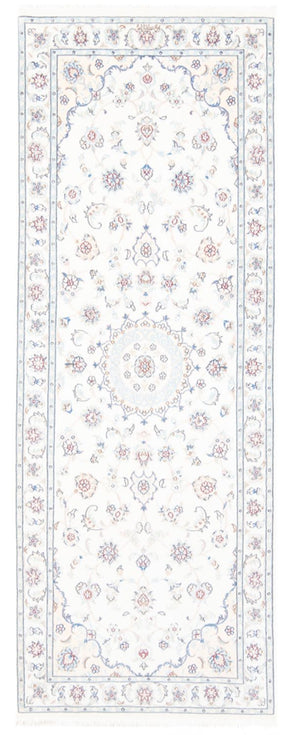 Løber Persisk tæppe - Nain - Royal - 210 x 80 cm - creme