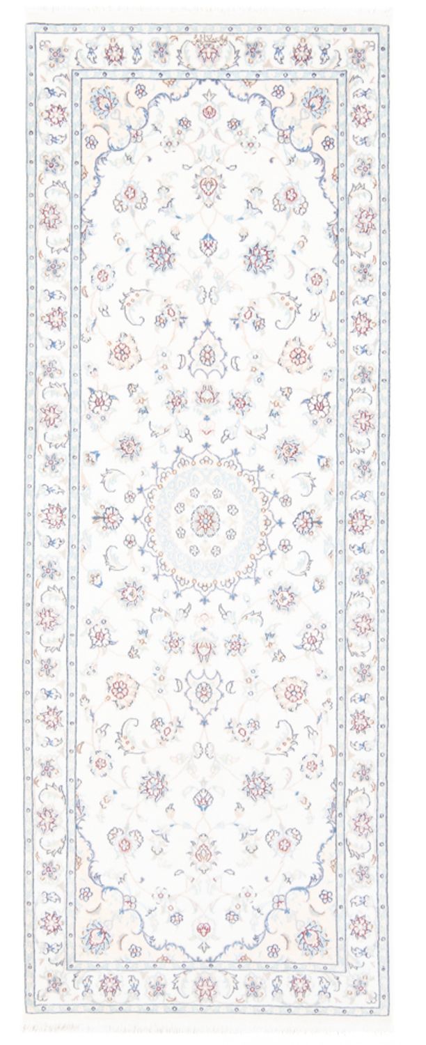 Løber Persisk tæppe - Nain - Royal - 210 x 80 cm - creme