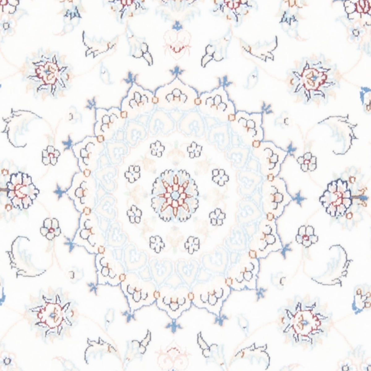 Løber Persisk tæppe - Nain - Royal - 210 x 80 cm - creme