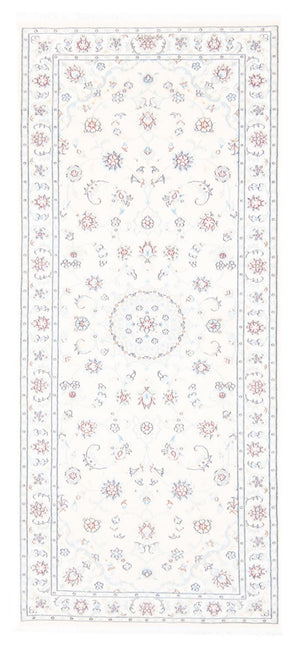 Løber Persisk tæppe - Nain - Royal - 197 x 82 cm - creme