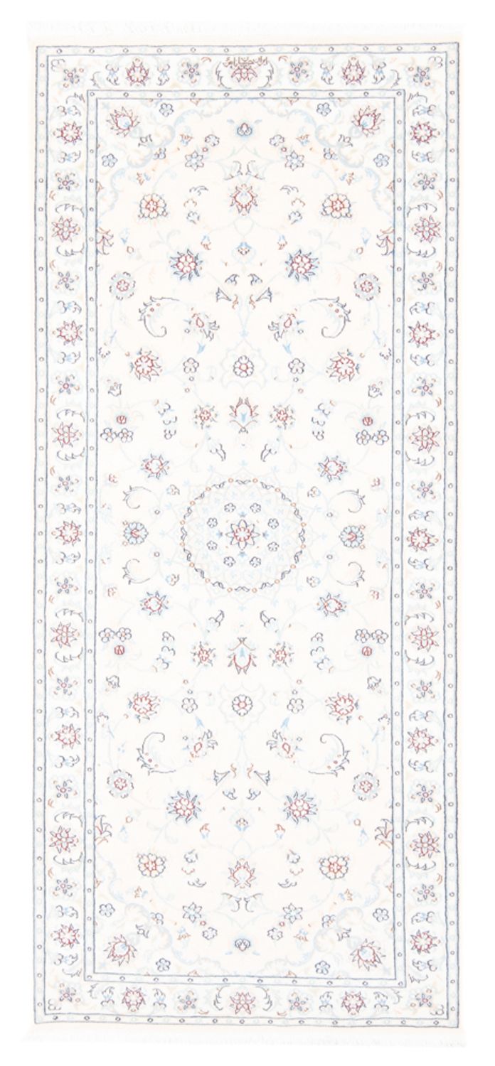 Løber Persisk tæppe - Nain - Royal - 197 x 82 cm - creme