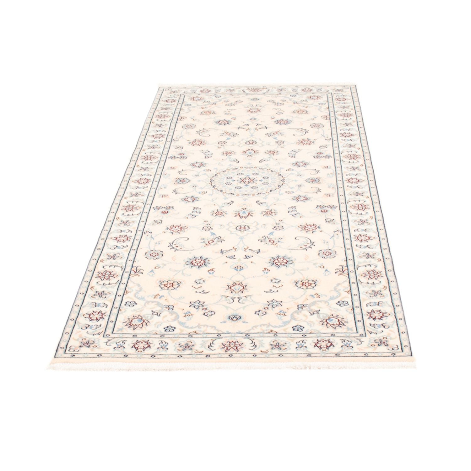 Løber Persisk tæppe - Nain - Royal - 197 x 82 cm - creme