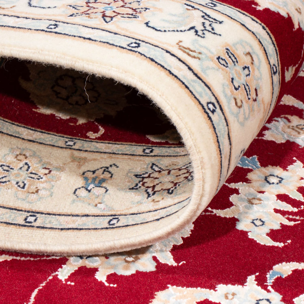 Løber Persisk tæppe - Nain - Royal - 199 x 80 cm - rød