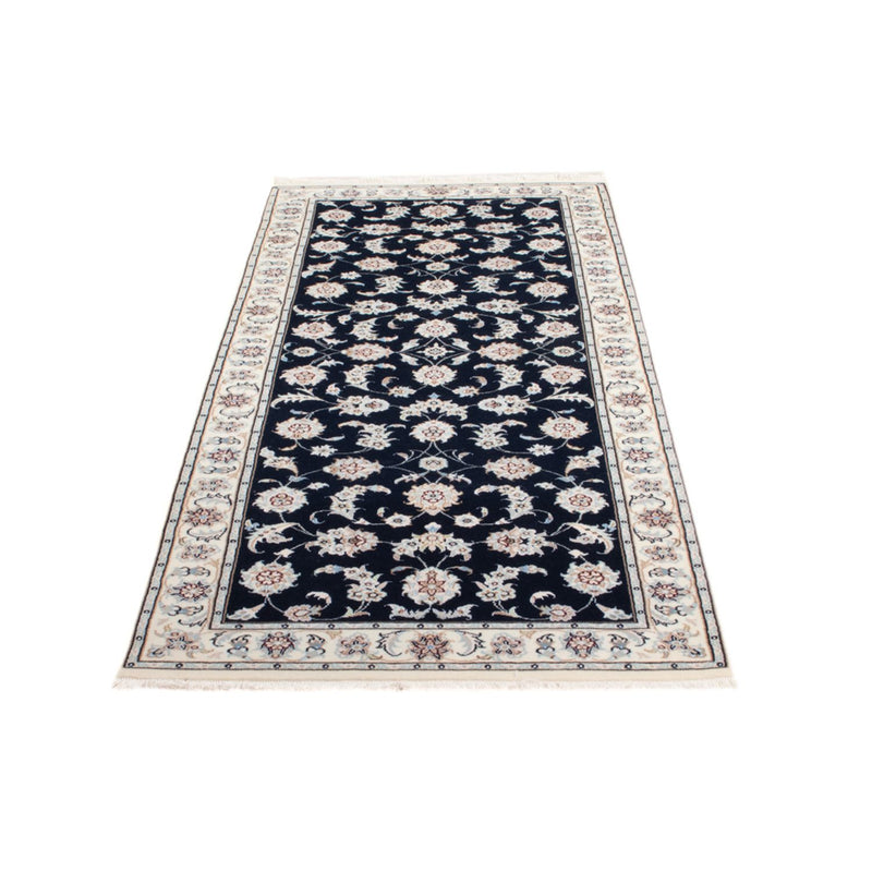 Løber Persisk tæppe - Nain - Royal - 202 x 78 cm - mørkeblå
