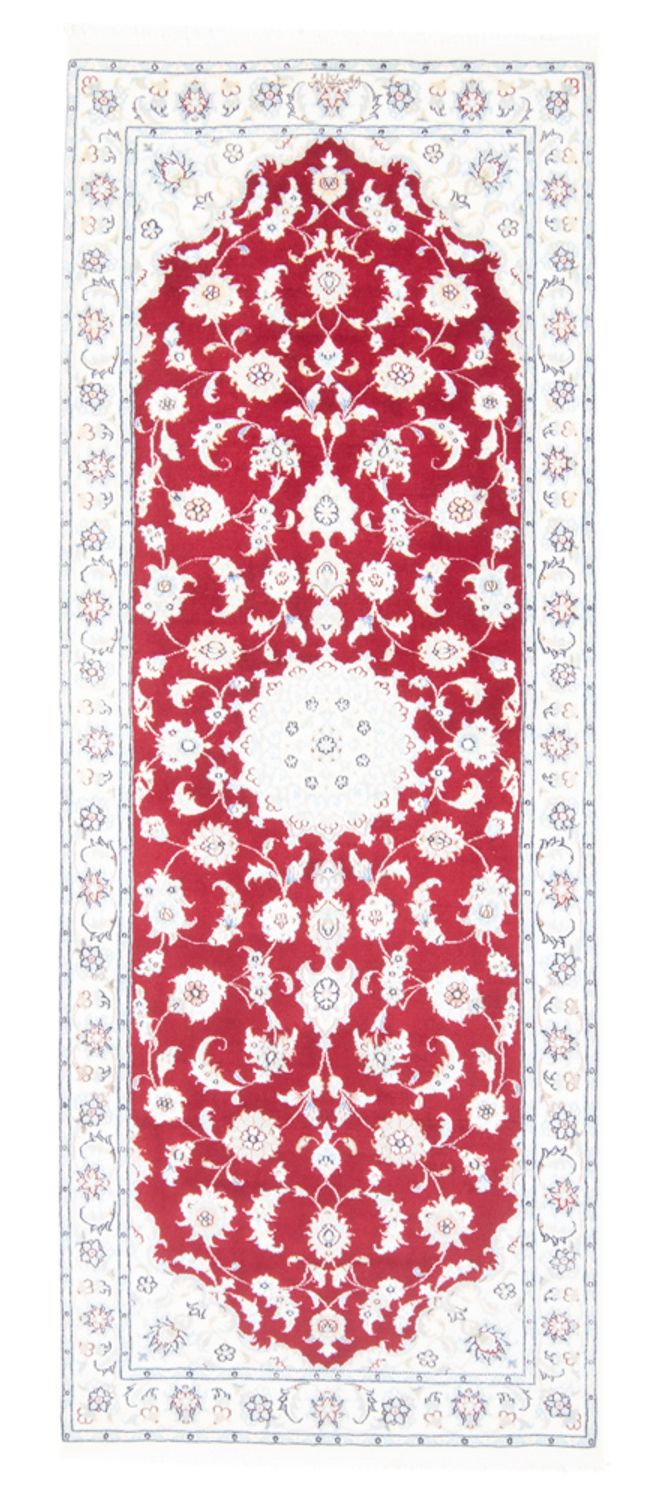 Løber Persisk tæppe - Nain - Royal - 204 x 81 cm - rød
