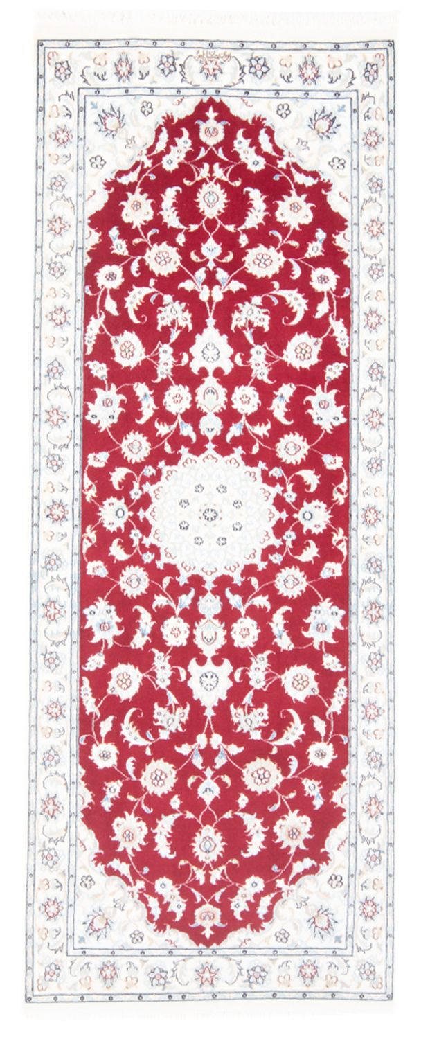 Løber Persisk tæppe - Nain - Royal - 206 x 80 cm - rød