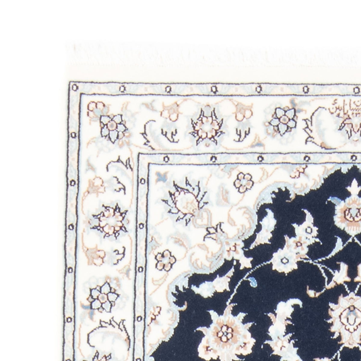 Løber Persisk tæppe - Nain - Royal - 200 x 81 cm - mørkeblå