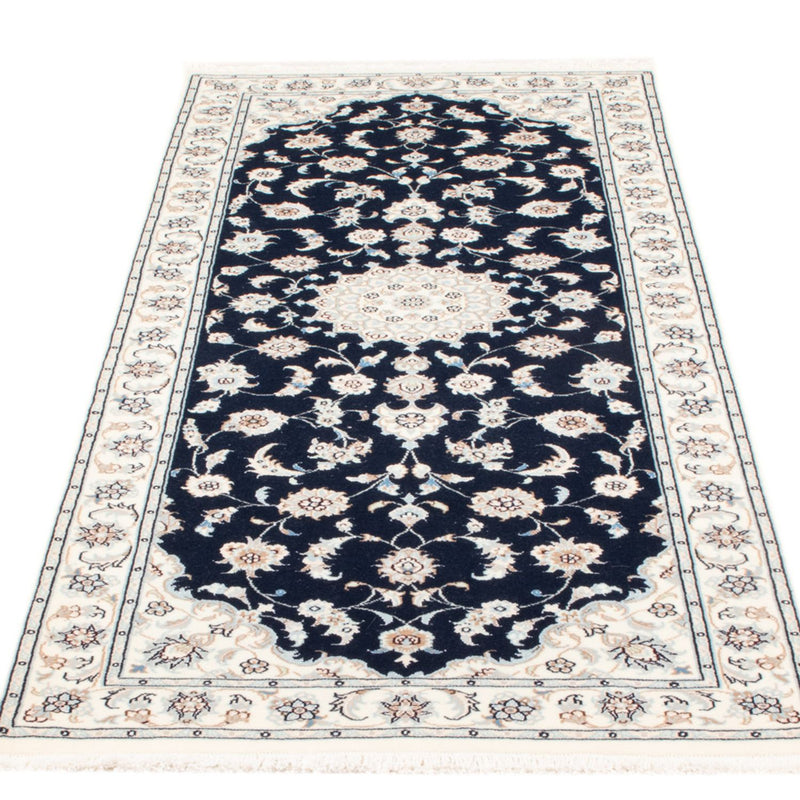 Løber Persisk tæppe - Nain - Royal - 200 x 81 cm - mørkeblå