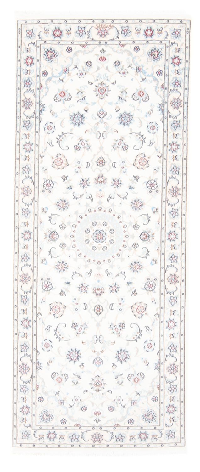 Løber Persisk tæppe - Nain - Royal - 200 x 80 cm - creme