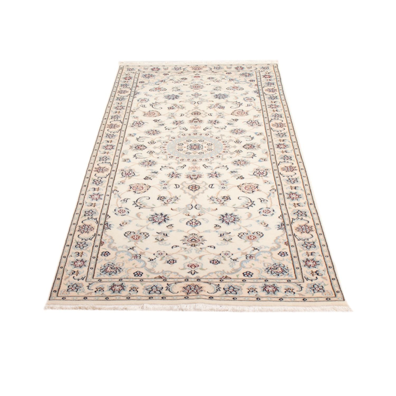 Løber Persisk tæppe - Nain - Royal - 200 x 80 cm - creme
