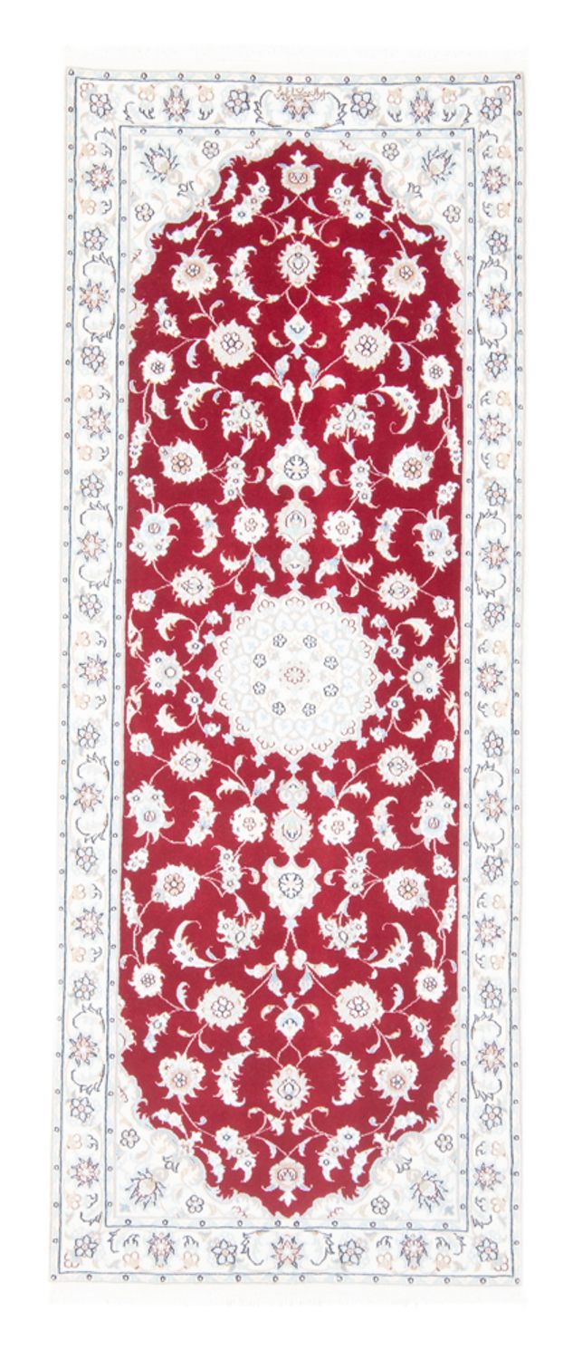 Løber Persisk tæppe - Nain - Royal - 200 x 80 cm - rød