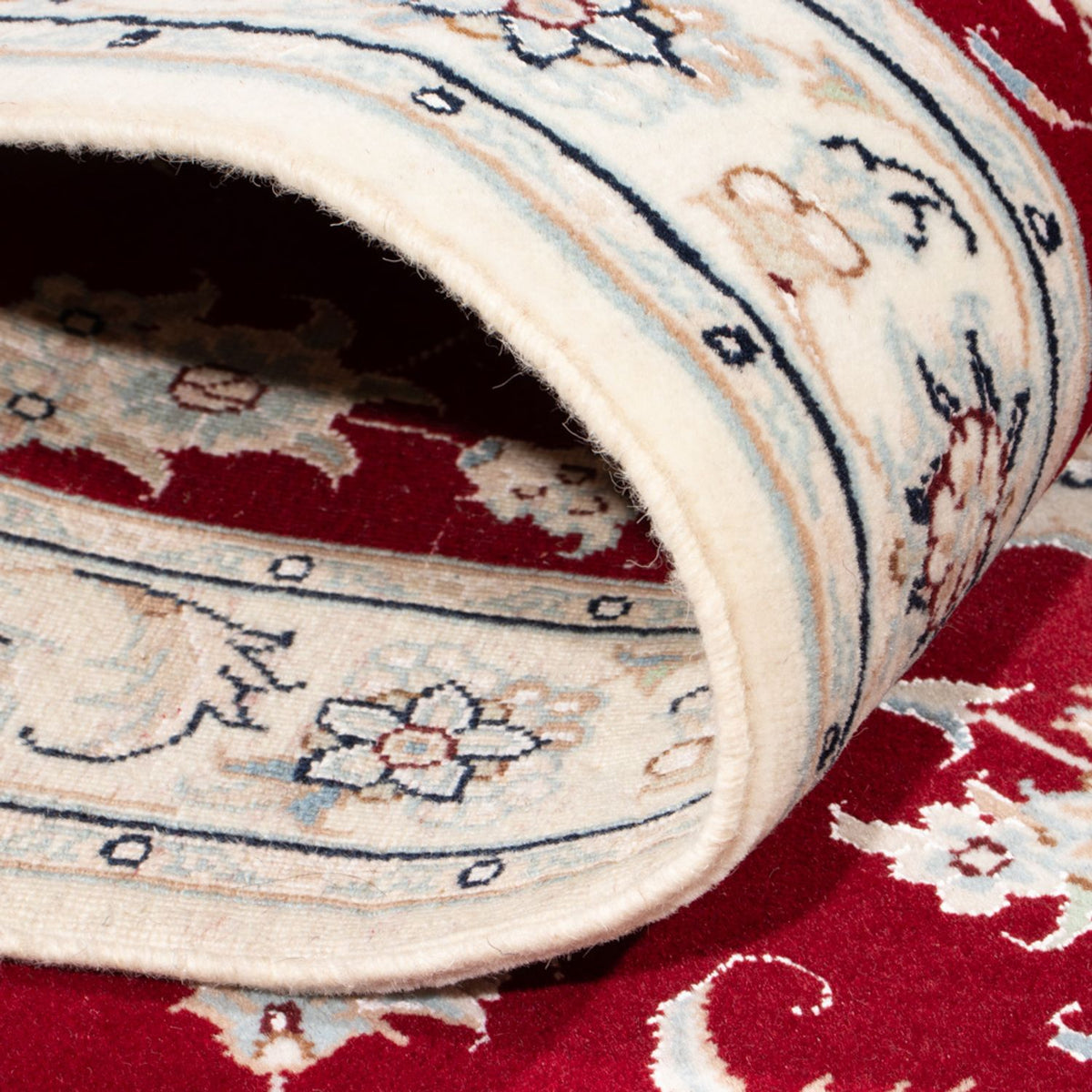 Løber Persisk tæppe - Nain - Royal - 200 x 80 cm - rød