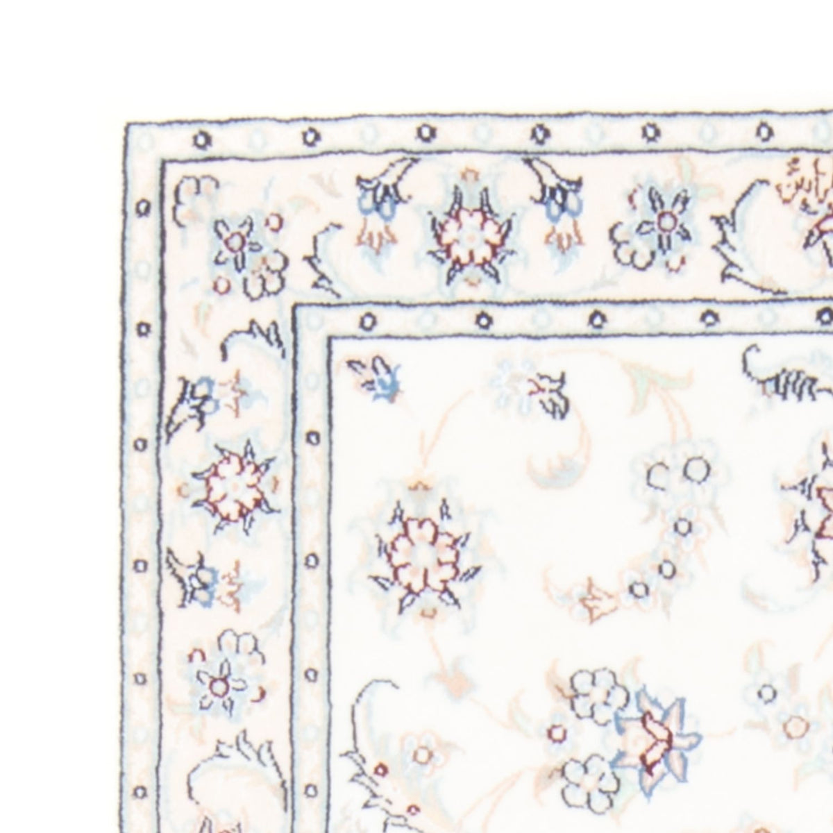 Løber Persisk tæppe - Nain - Royal - 200 x 80 cm - creme