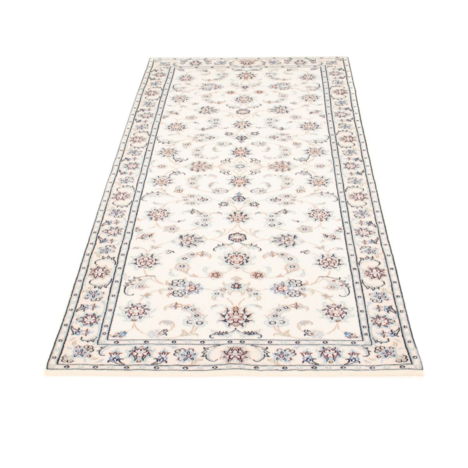 Løber Persisk tæppe - Nain - Royal - 200 x 80 cm - creme