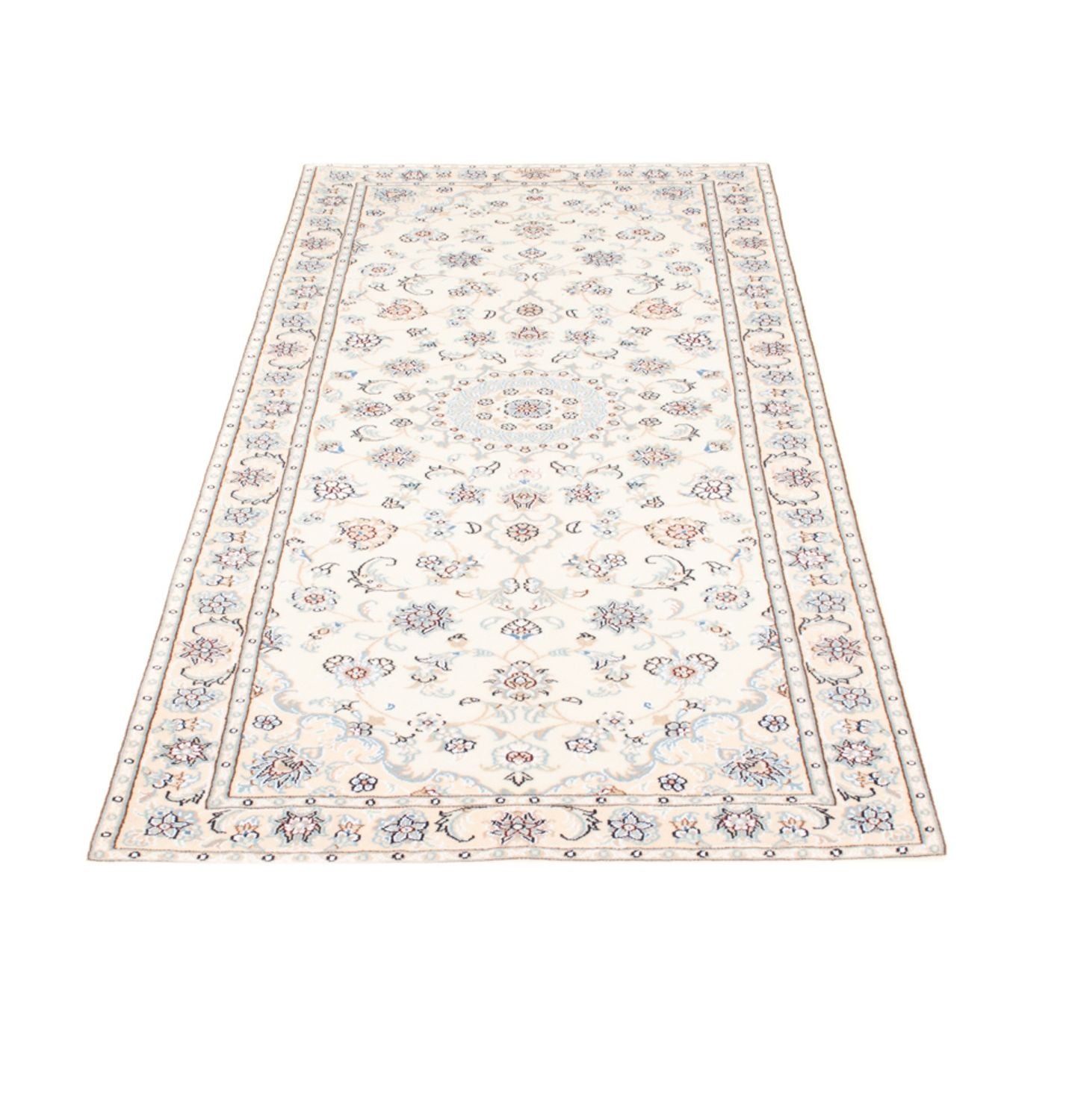 Løber Persisk tæppe - Nain - Royal - 197 x 81 cm - creme