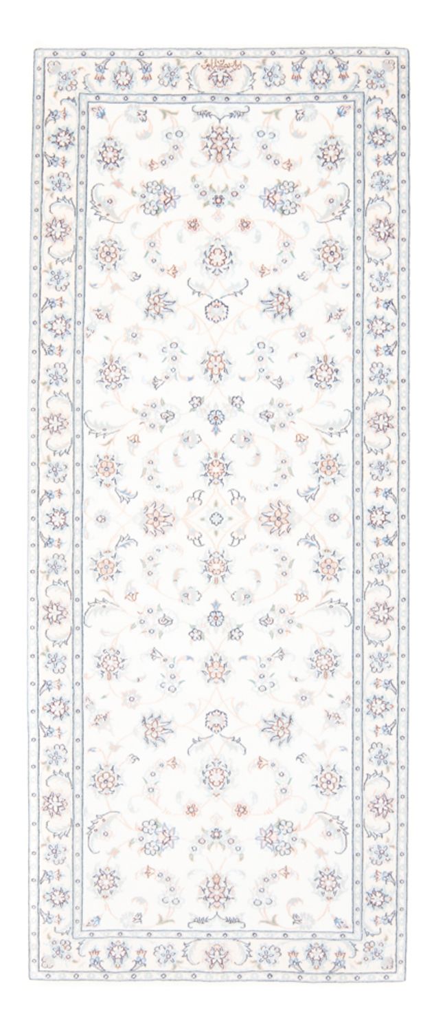 Løber Persisk tæppe - Nain - Royal - 196 x 81 cm - creme