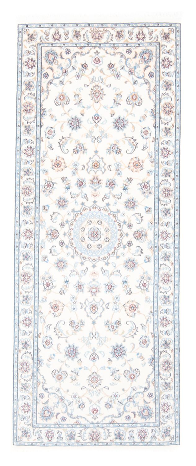 Løber Persisk tæppe - Nain - Royal - 206 x 79 cm - creme