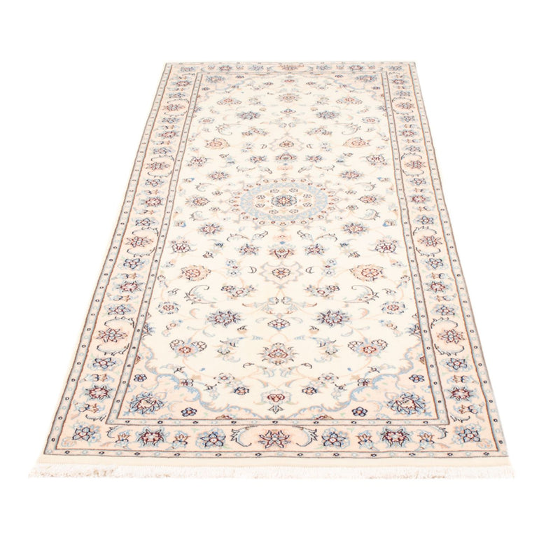 Løber Persisk tæppe - Nain - Royal - 206 x 79 cm - creme