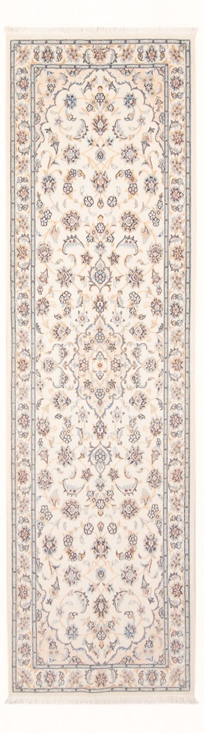 Løber Persisk tæppe - Nain - Premium - 247 x 80 cm - creme