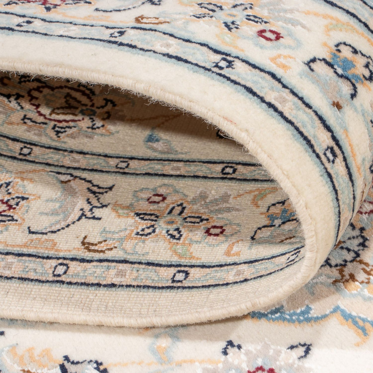 Løber Persisk tæppe - Nain - Premium - 247 x 80 cm - creme