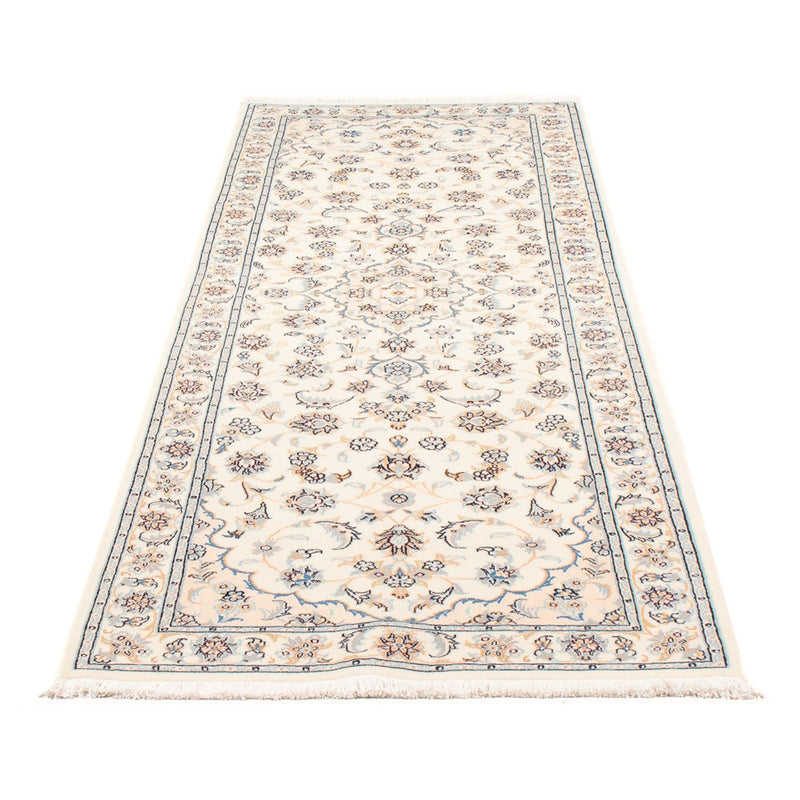 Løber Persisk tæppe - Nain - Premium - 247 x 80 cm - creme