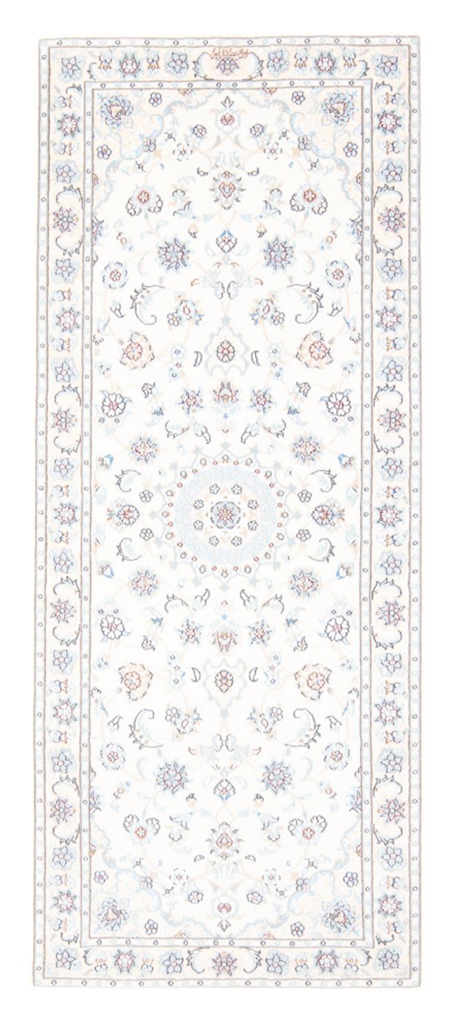 Løber Persisk tæppe - Nain - Royal - 200 x 80 cm - creme