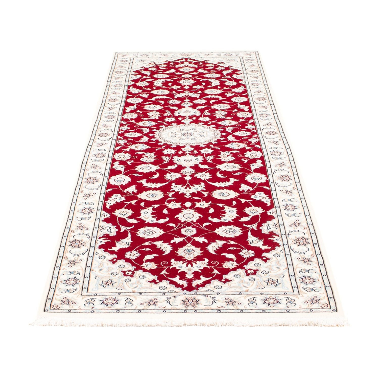 Løber Persisk tæppe - Nain - Premium - 243 x 81 cm - rød