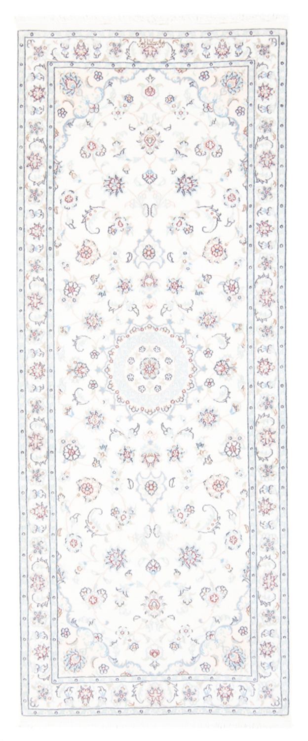 Løber Persisk tæppe - Nain - Royal - 199 x 81 cm - creme