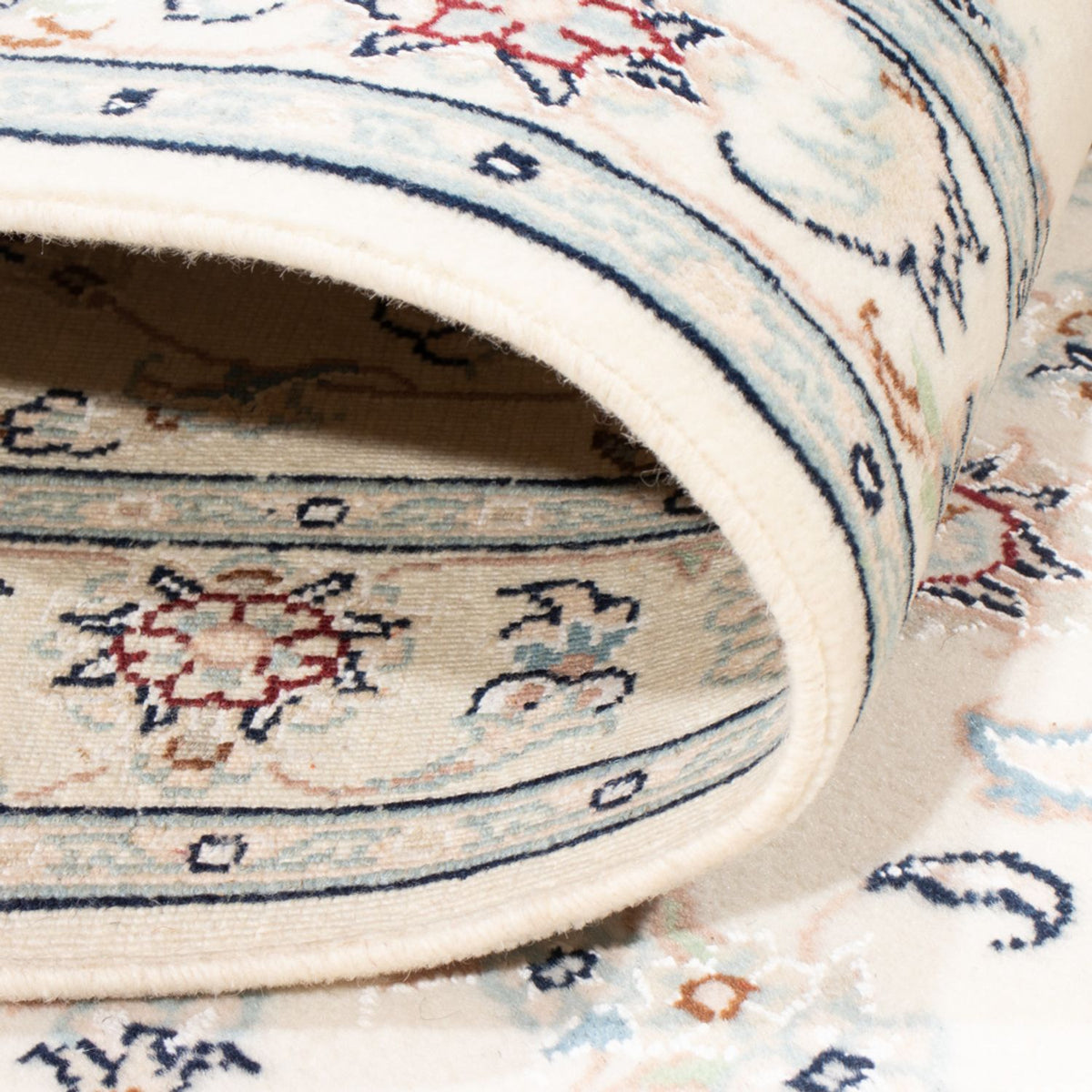 Løber Persisk tæppe - Nain - Royal - 199 x 81 cm - creme