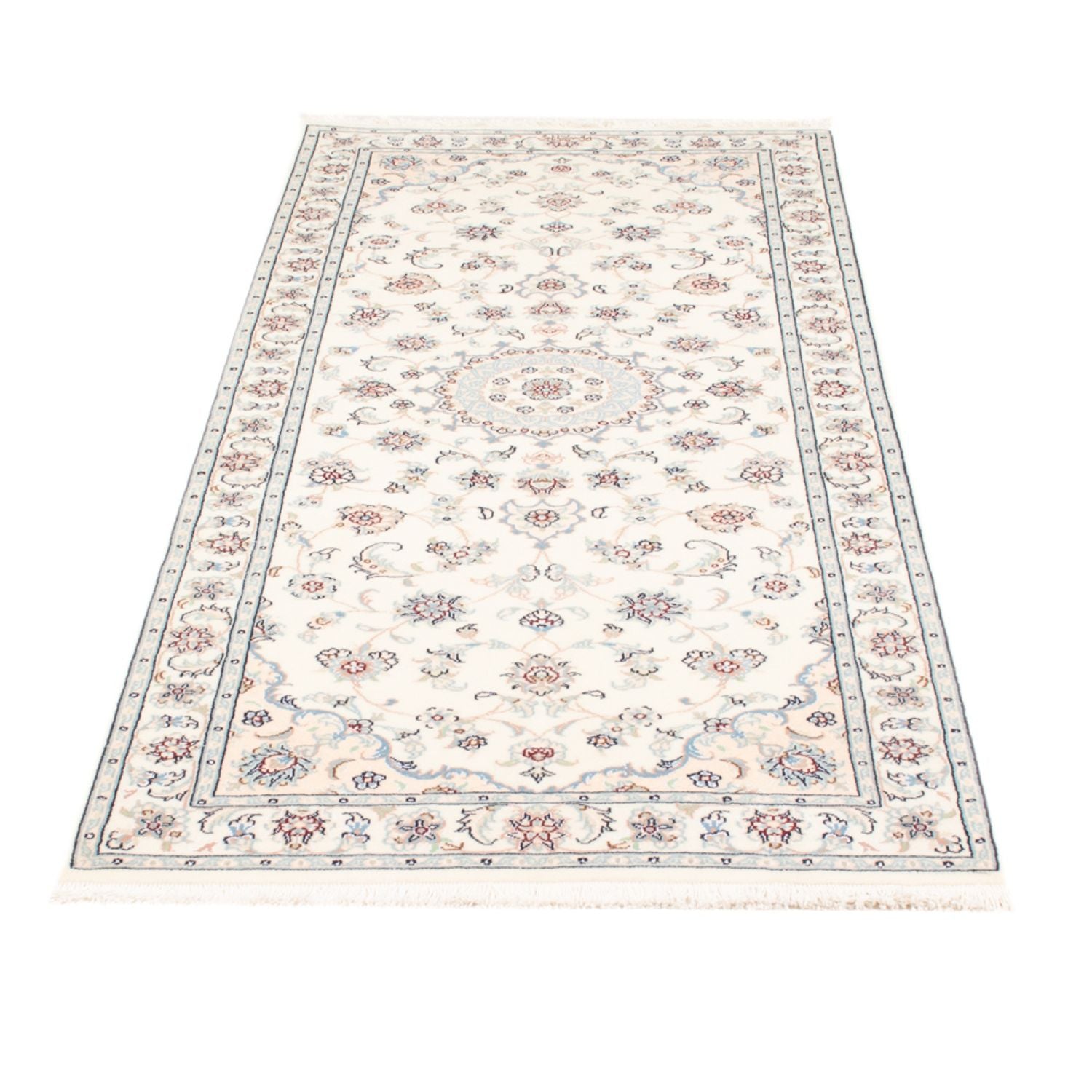 Løber Persisk tæppe - Nain - Royal - 199 x 81 cm - creme