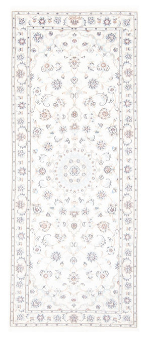 Løber Persisk tæppe - Nain - Royal - 198 x 80 cm - creme