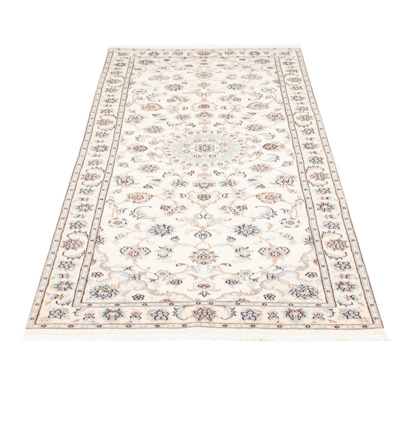 Løber Persisk tæppe - Nain - Royal - 198 x 80 cm - creme