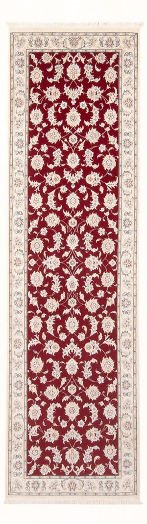 Løber Persisk tæppe - Nain - Premium - 248 x 82 cm - rød