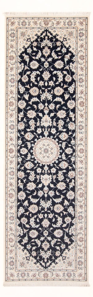 Løber Persisk tæppe - Nain - Premium - 241 x 83 cm - mørkeblå