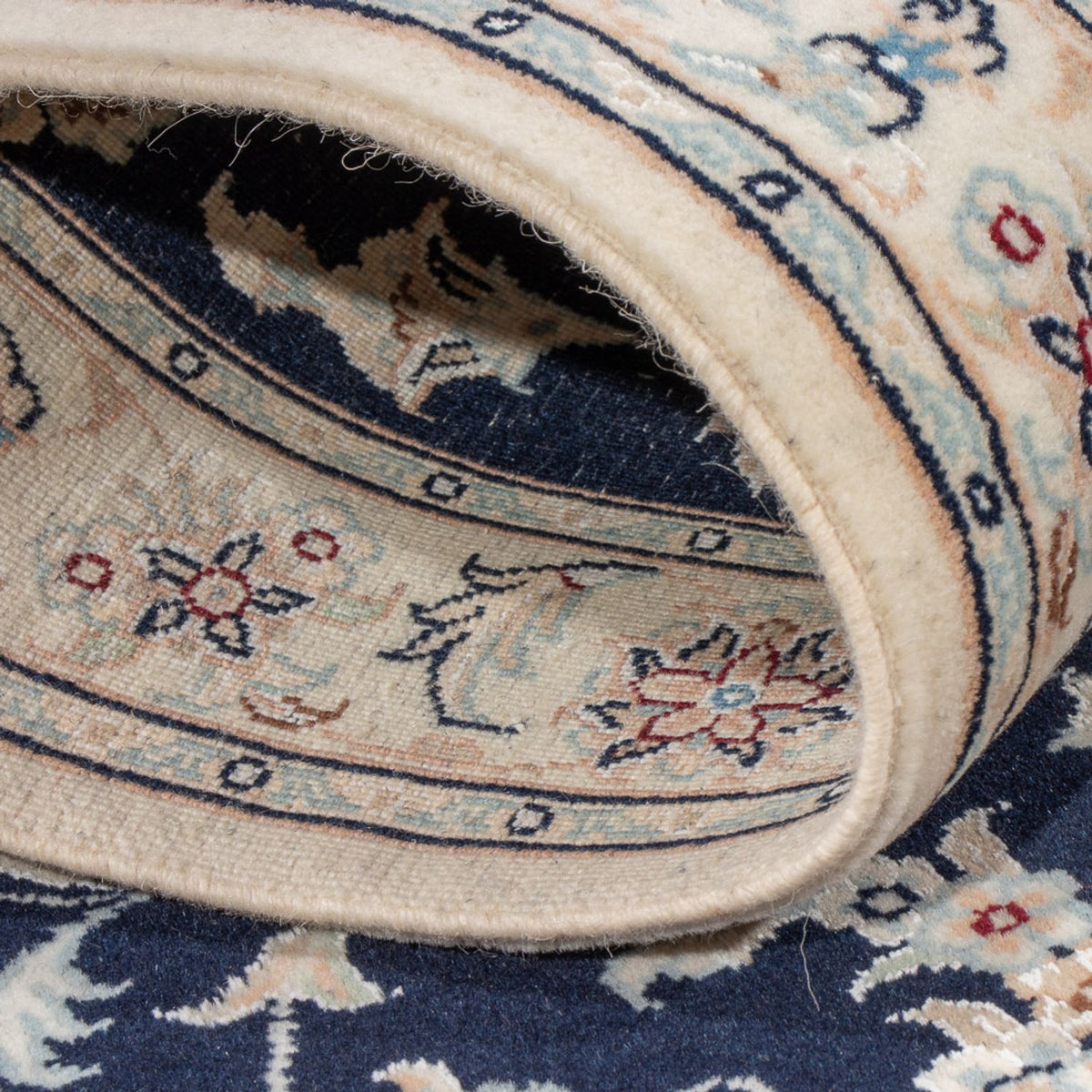 Løber Persisk tæppe - Nain - Premium - 241 x 83 cm - mørkeblå