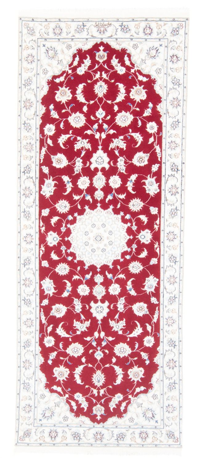 Løber Persisk tæppe - Nain - Royal - 202 x 80 cm - rød