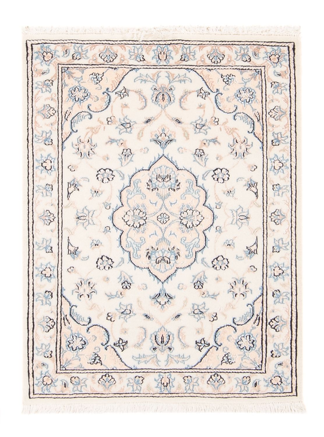 Persisk tæppe - Nain - 85 x 60 cm - creme