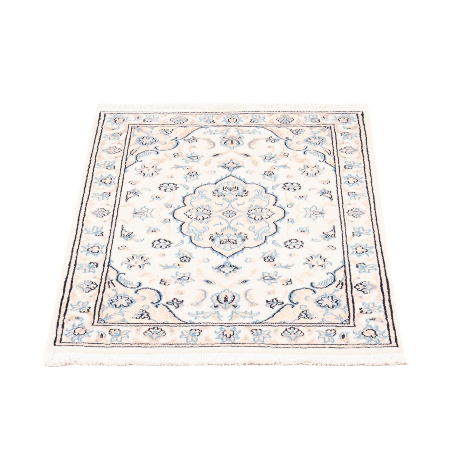 Persisk tæppe - Nain - 85 x 60 cm - creme