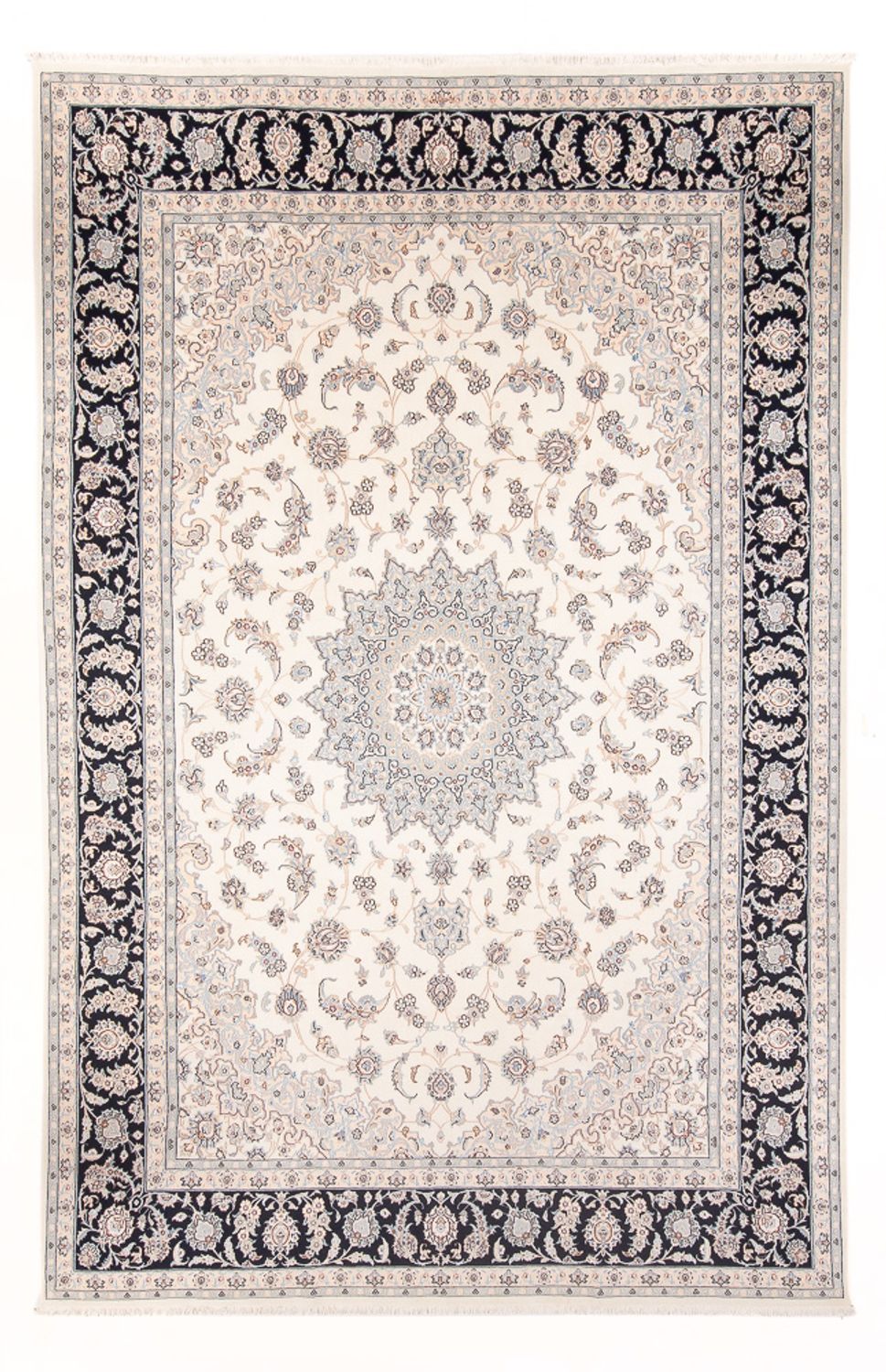 Persisk tæppe - Nain - Premium - 343 x 246 cm - creme