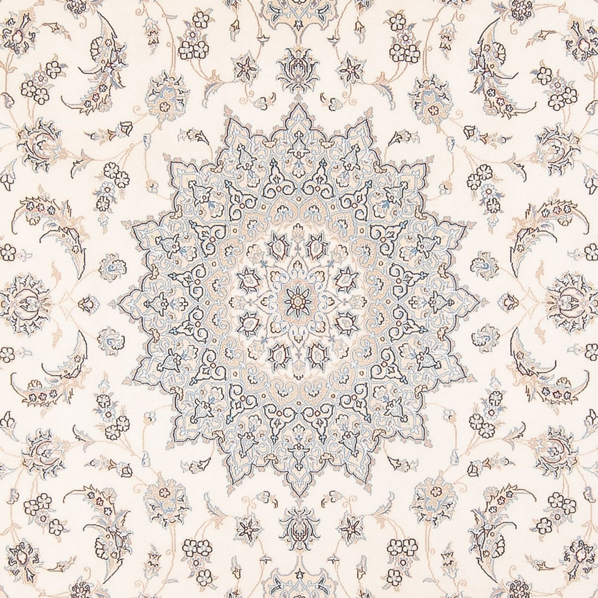 Persisk tæppe - Nain - Premium - 343 x 246 cm - creme