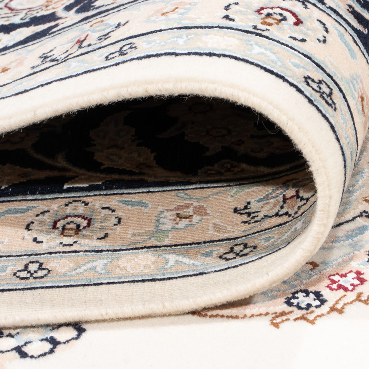 Persisk tæppe - Nain - Premium - 343 x 246 cm - creme