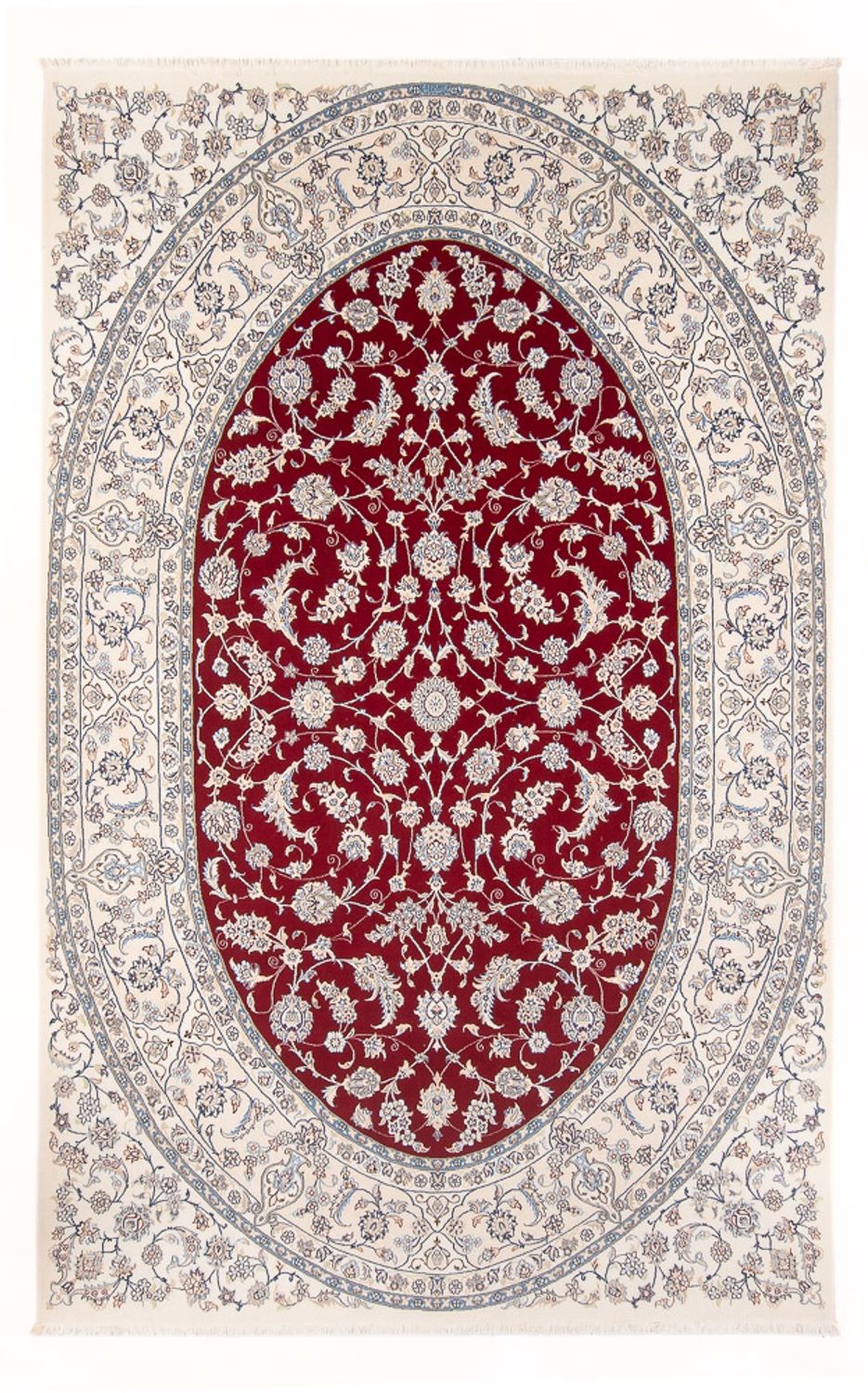 Persisk tæppe - Nain - Premium - 297 x 203 cm - rød