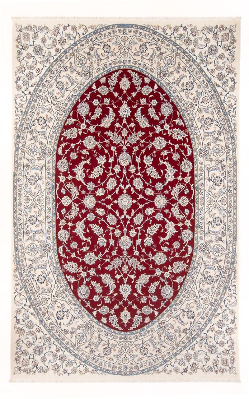 Persisk tæppe - Nain - Premium - 297 x 203 cm - rød