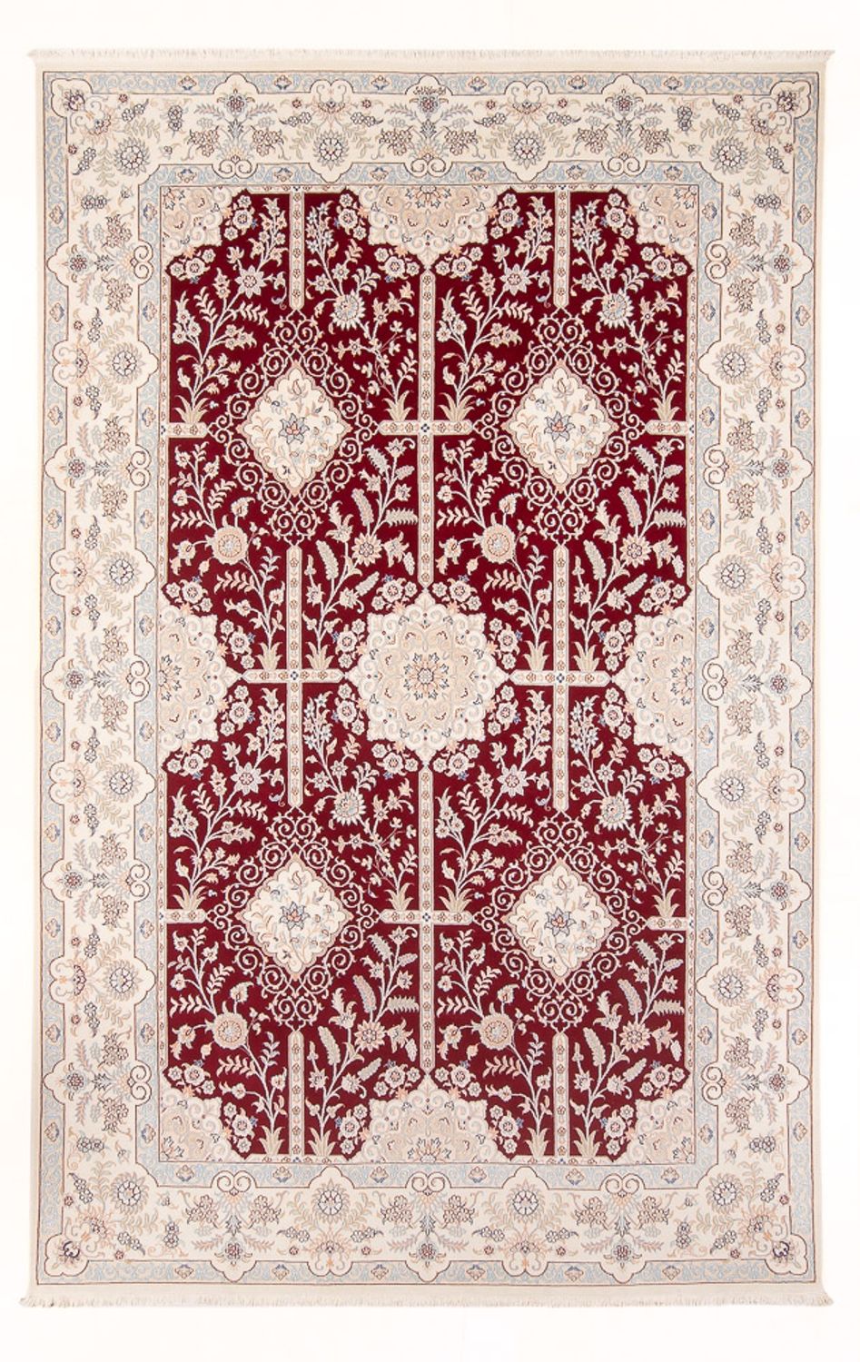 Persisk tæppe - Nain - Premium - 300 x 198 cm - rød