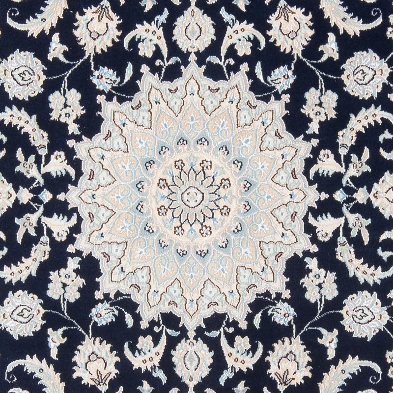 Persisk tæppe - Nain - Premium - 205 x 148 cm - mørkeblå
