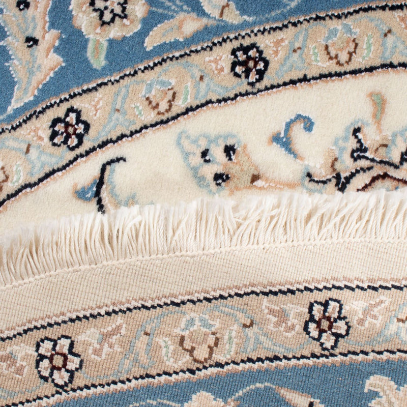 Persisk tæppe - Nain - Premium rundt  - 148 x 149 cm - creme