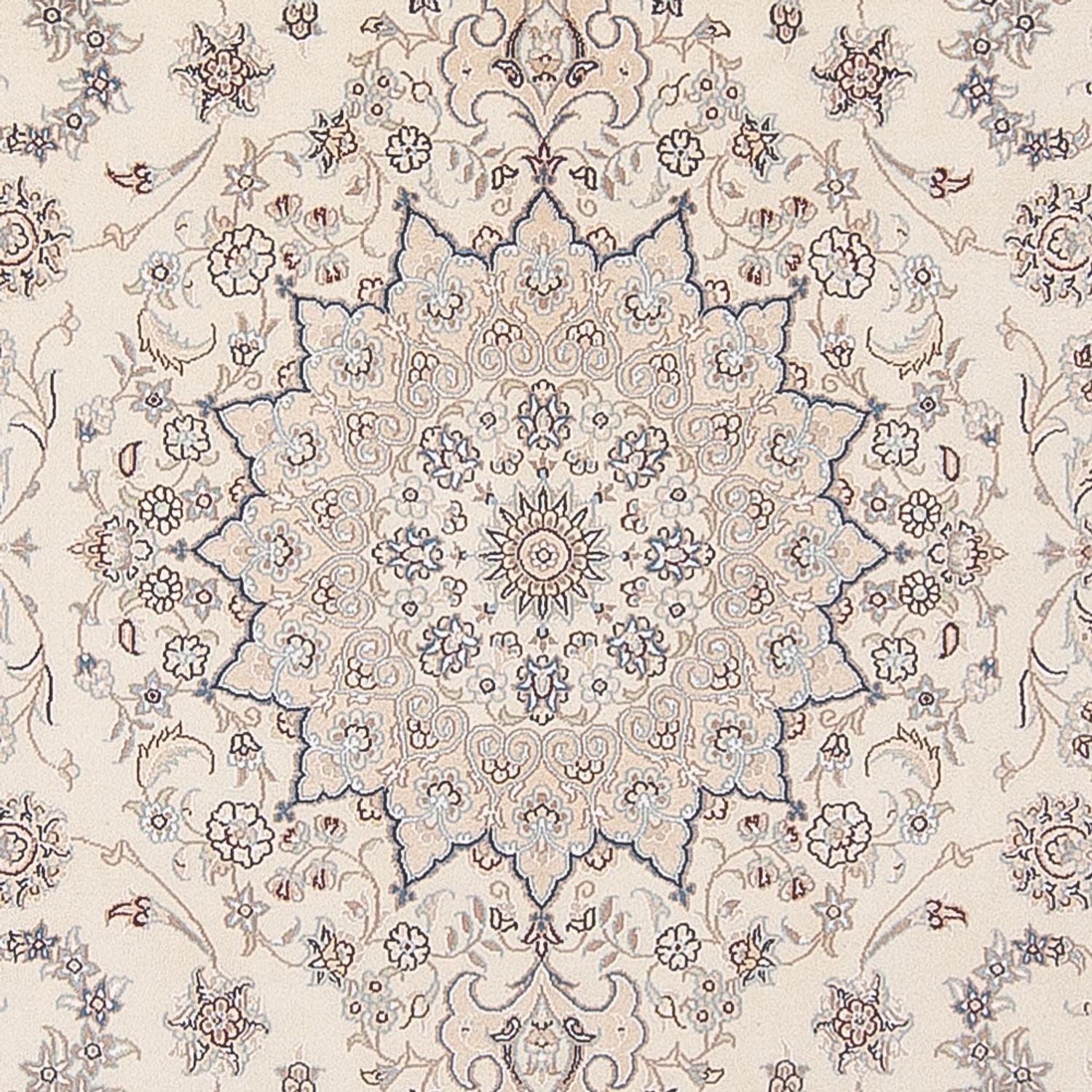 Persisk tæppe - Nain - Premium - 300 x 198 cm - creme